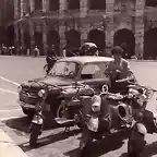 Verona - Fiat 600, Zwei Lambretta 125, Puch Motorroller 125RL