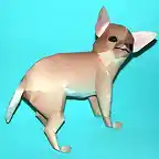 Chihuahua (Cabeza de manzana) Papercraft