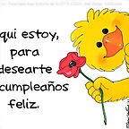 aqui estoy para desearte feliz cumplea?os