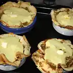 Tulipas de crepes con atn y queso