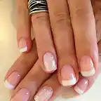 mezccla manicura francesa