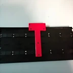 Trasera recta roja conexiones