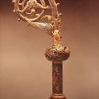 baculo, hacia 1200, Limoges. Museo Lazaro Galiano, Madrid