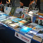 Stand de l'Aeroteca en Las Ramblas de Barcelona