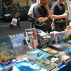 Stand de l'Aeroteca en Las Ramblas de Barcelona