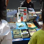 Stand de l'Aeroteca en Las Ramblas de Barcelona