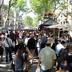 Sant Jordi en Las Ramblas de Barcelona