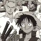 zoro y luffy