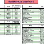 MONOMARCAS ZASLOT 2013