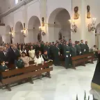 La Iglesia de San Mari&#769;a ha acogida la Santa Misa en honor a la Virgen del Pilar, patrona de la Guardia Civil