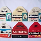 Hojas de afeitar marca Gillette.