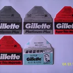 Hojas de afeitar marca Gillette.