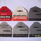 Hojas de afeitar marca Gillette.