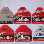 Hojas de afeitar marca Gillette.