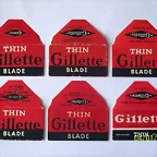 Hojas de afeitar marca Gillette.