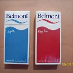 Cigarrillos chilenos marca Belmont.