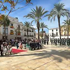 La Plaza Mayor de Albox ha acogido el acto castrense al que han asistido numerosos vecinos