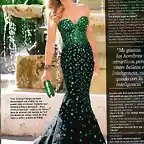 NORMA DUVAL revista LOVE vestido verde