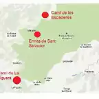 mapa situació trilogia Montsant