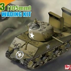 Dragon - M4A3 Sherman (105mm) with deep wading kit - 1-72