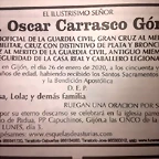 UNA ESQUELA DE GC EJEMPLAR, SU VIUDA