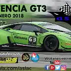 Cartel Resistenci GT3 2018