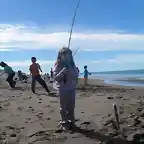 mi nena sacando un matungo en santa isabel