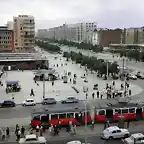 Warschau - Jerusalem Allee mit Marschall Platz, 1965