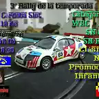 Cartel de rally 3 2012