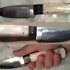 Cuchillo Ogun, Hoja 1070 y cabo de Ciervo y Ebano.