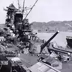 Construccin del buque de guerra Yamato de la Marina Imperial Japonesa. Ao 1941