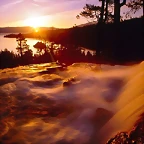 Eagle Creek and Emerald Bay at Sunrise, Lake Tahoe, California