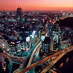 Dusk, Tokyo, Japan