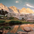 Dusy Basin and the Palisades, Kings Canyon National Park, California