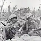 marines en peleliu.Pacfico. 1944