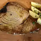 Chuletn de atn con patatas