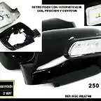 retrovisor con intermitente led. KGC-RIL-6740.Upgradecar