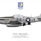 Print GM-009 - US, P-51D-15-NA, 44-14888, Glamorous Glen III, Capt. Charles Yeager, 363 FS, 357 FG