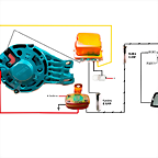 Esquema alternador y luneta termica Seat 600 L especial con extras