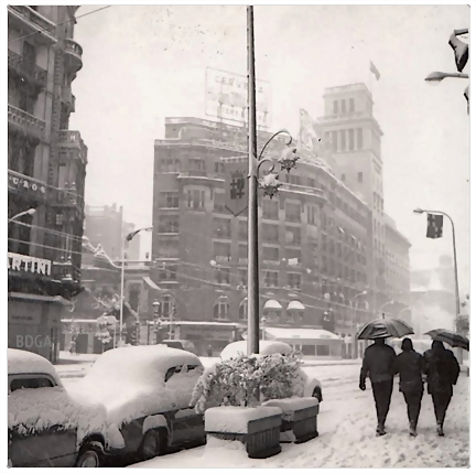 Barcelona nevada 1962 Ronda Universitat