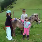 los ninos con los caballos