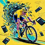 Default_A_vibrant_modern_illustration_of_a_cyclist_wearing_the_0