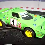 Lancia Stratos Alitalia Montecarlo 1977   Altaya SCALEXTRIC