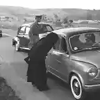 Rom - Nonne beim Trampem, 1957