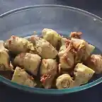 Alcachofas asada con ajos