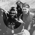 Lt. Robert Williams, USAAF, with a group of fellow Tuskeegee Airmen