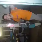 Yo bajando el Viti del elevador