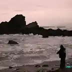 caceando en la playa del cuerno