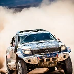 Spaniard Xavier Pons on a charge with his Ford Ranger in Bolivia.