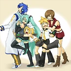 Konachan.com - 62107 hatsune_miku kagamine_len kagamine_rin kaito meiko vocaloid